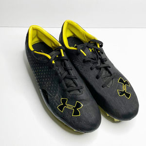 UNDER ARMOUR - Black/Yellow - Soccer Cleats - 9.5